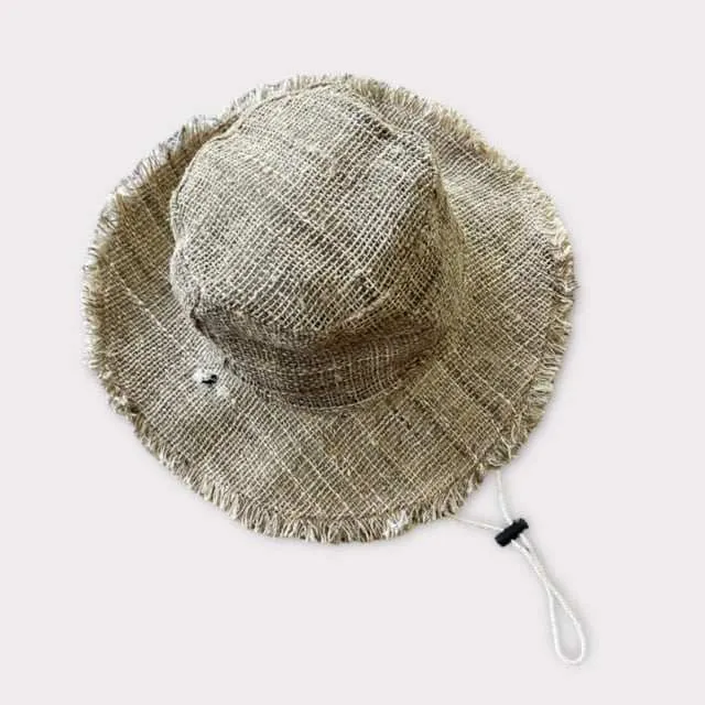 Hemp Safari Hat with Adjustable String