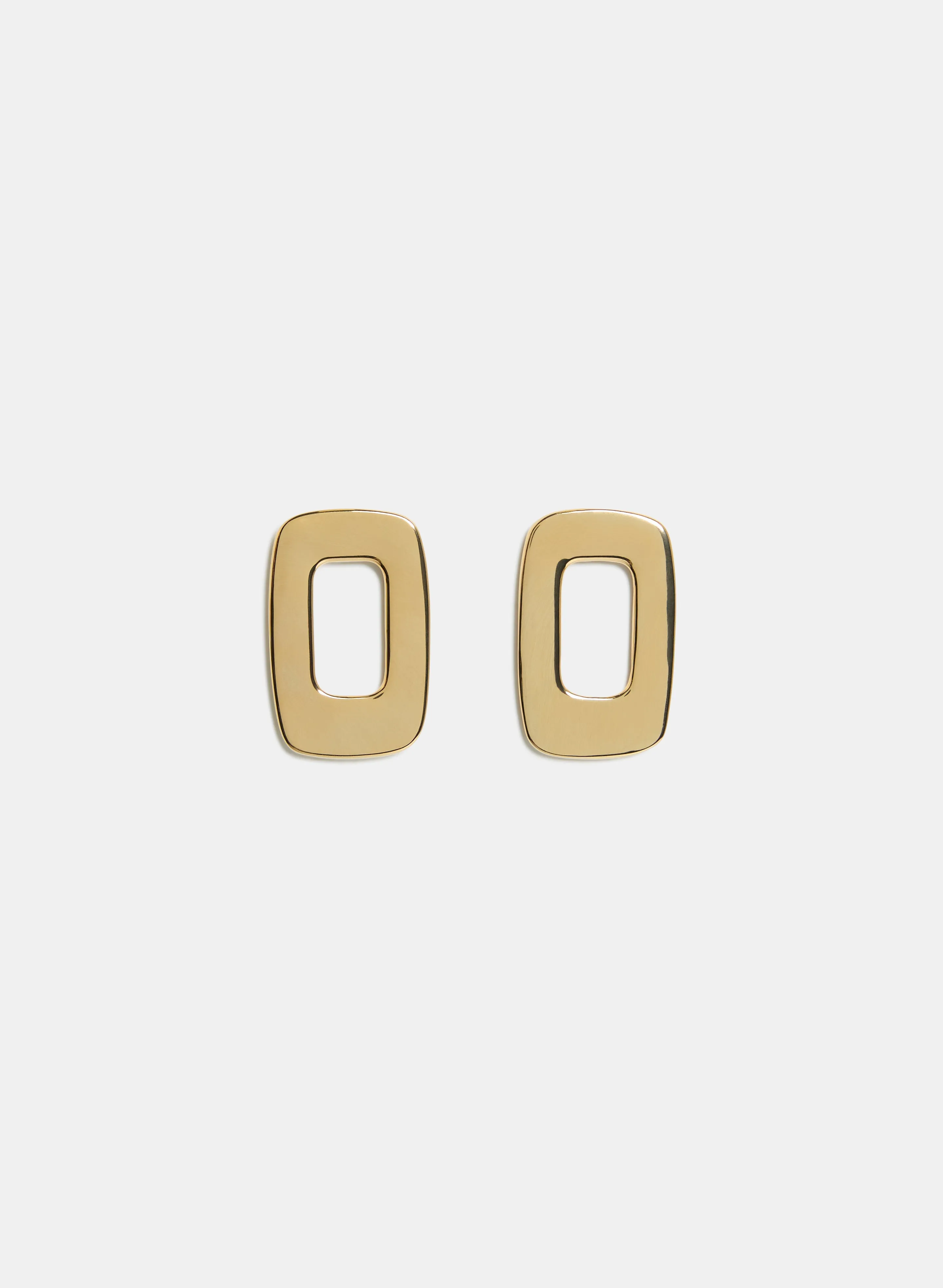 Hollowed Rectangular Earrings