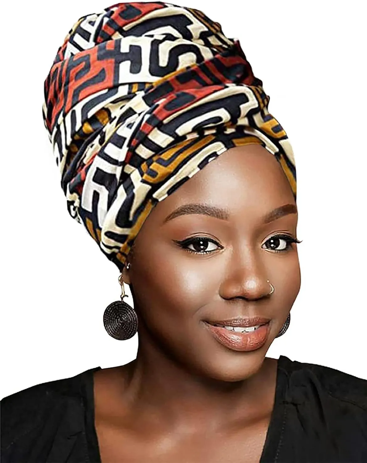 HOMELEX Head Wraps Turbans Stretch Jersey Knit Headwraps Wrap Scarf Turban Tie for Women