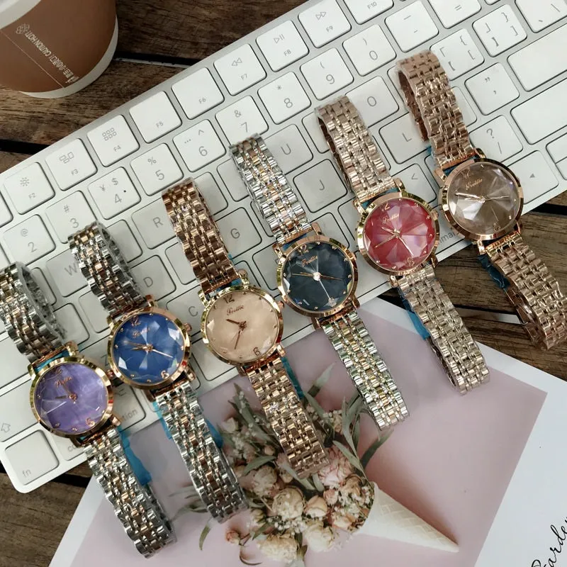 Irregular Mirror Stainless Steel Women's Watch