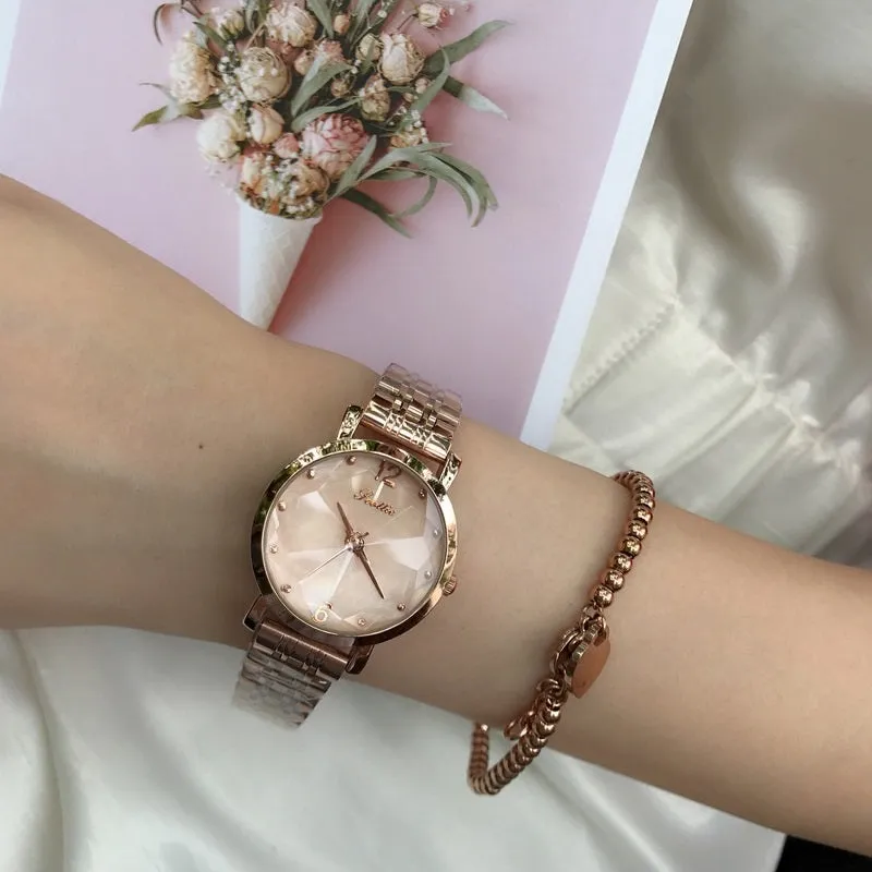Irregular Mirror Stainless Steel Women's Watch