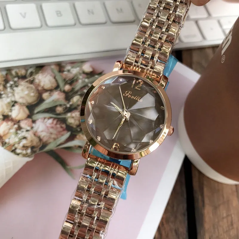 Irregular Mirror Stainless Steel Women's Watch