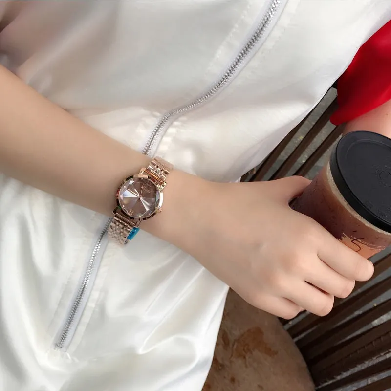 Irregular Mirror Stainless Steel Women's Watch