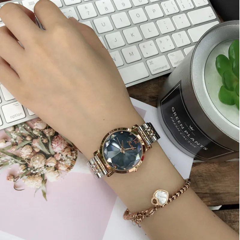 Irregular Mirror Stainless Steel Women's Watch