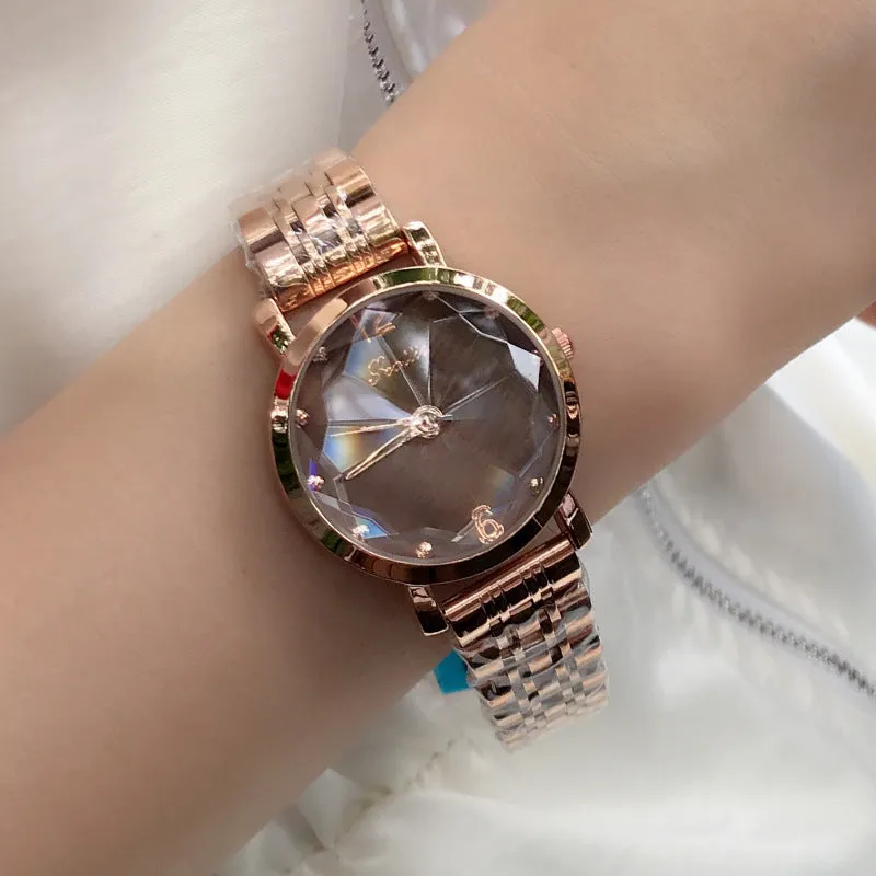 Irregular Mirror Stainless Steel Women's Watch