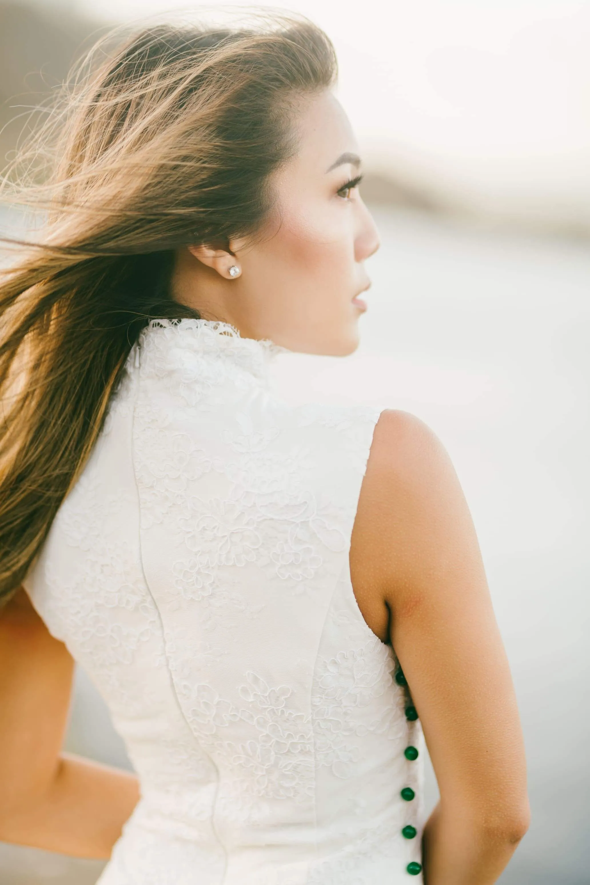 Jade Bespoke Dress [Mermaid] | White Cheongsam Wedding Dress
