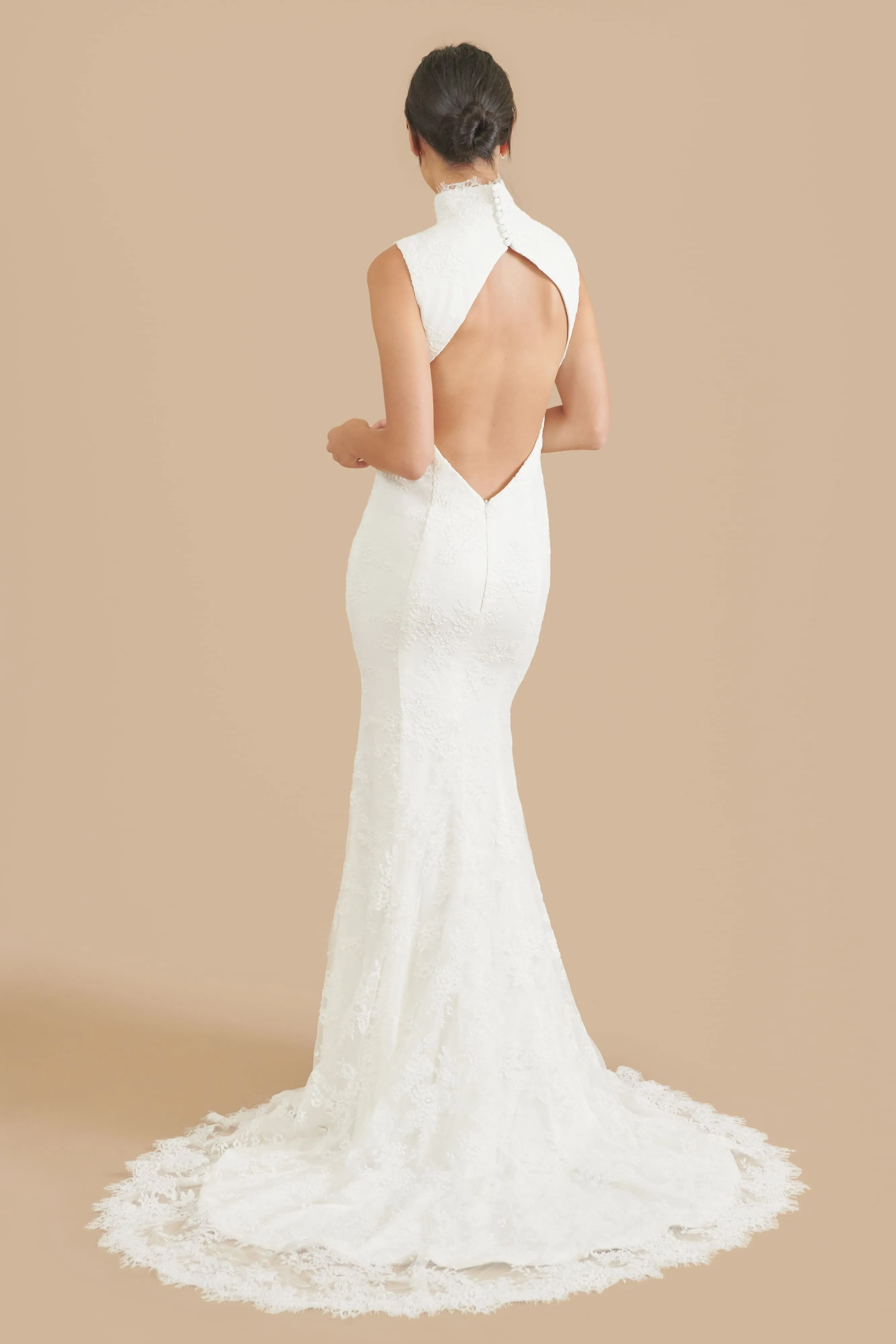 Jade Bespoke Dress [Mermaid] | White Cheongsam Wedding Dress