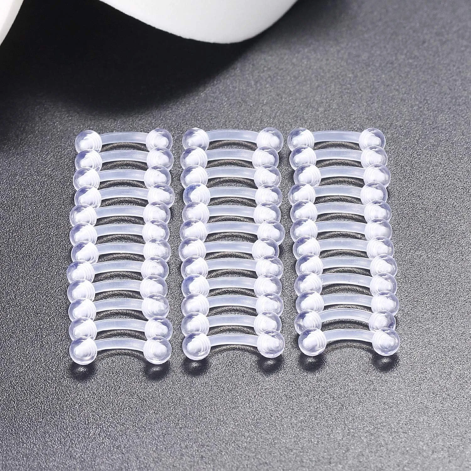 Kridzisw 16G Clear Plastic Curved Barbells Eyebrow Ring Snake Eyes Tongue Rings Acrylic Bioflex Cartilage Helix Tragus Earrings Nipple Belly Lip Ring Piercing Retainer Length 6mm 8mm 10mm 12mm 36pcs