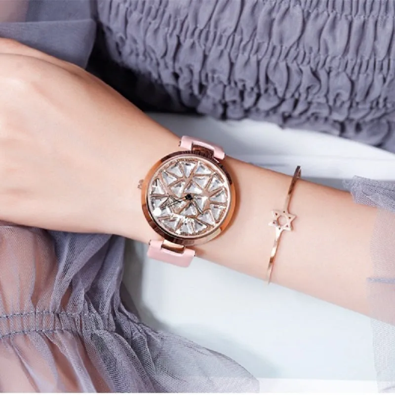 Large Dial Rotatable Women's Watch