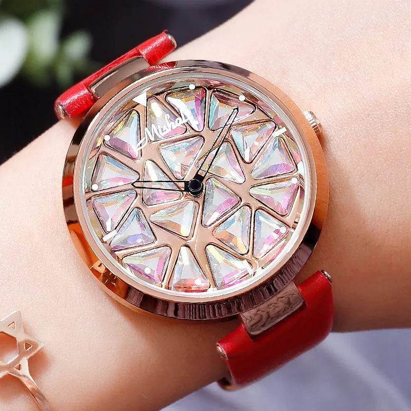 Large Dial Rotatable Women's Watch