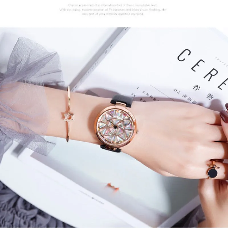 Large Dial Rotatable Women's Watch