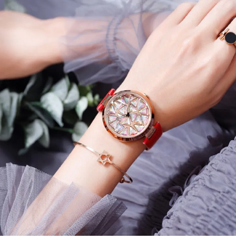 Large Dial Rotatable Women's Watch