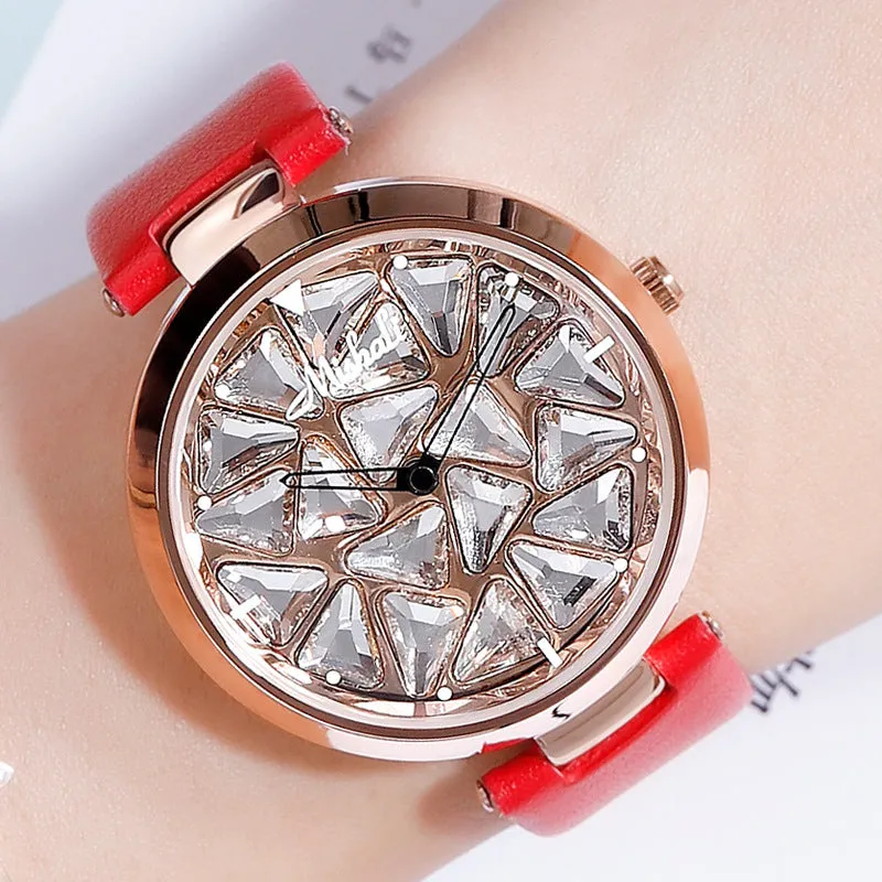 Large Dial Rotatable Women's Watch