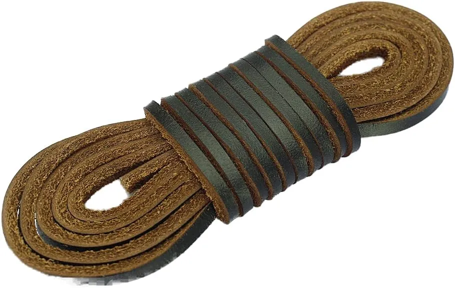 LolliBeads (TM Genuine Flat Leather Shoe Lace String Cord