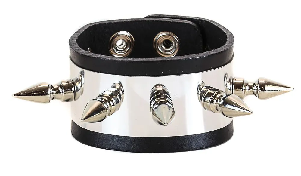 Metal  Silver Spike Bracelet