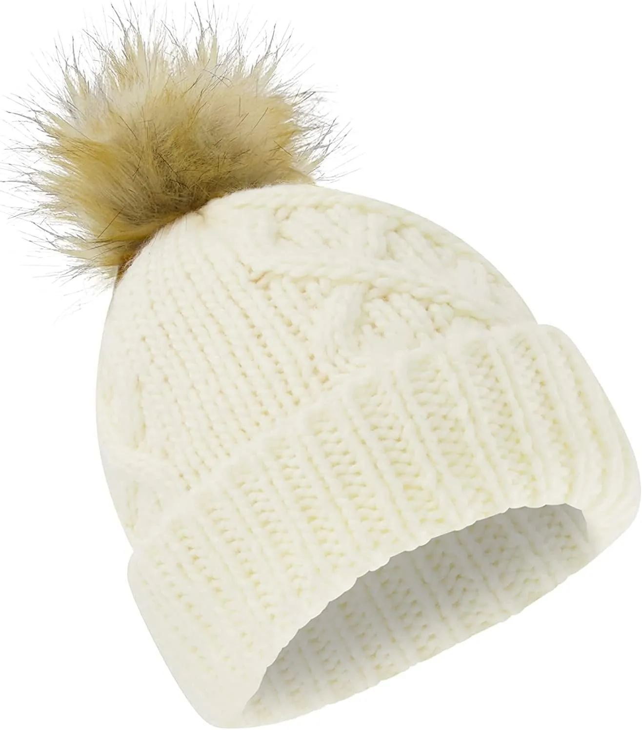Newborn to Toddler Winter Hat and Mitten Set - Boy and Girls Fleece Lined Baby Hat - 0-6, 6-12, 12-24 Months