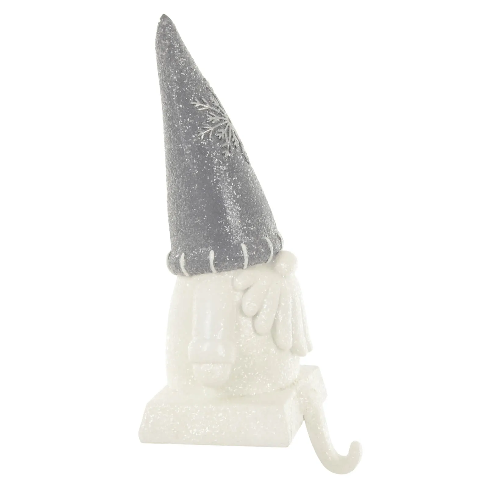 Novelty Gonk Christmas Stocking Hanger Santa Gnome Glitter
