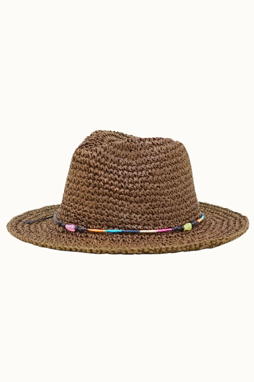 Ollie Chocolate Straw Hat