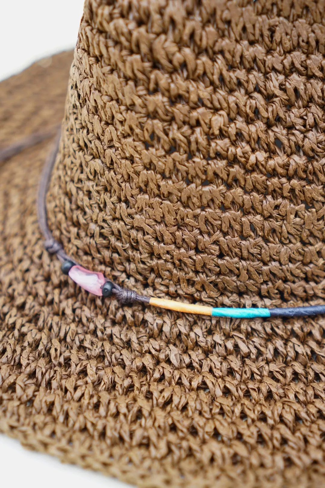 Ollie Chocolate Straw Hat