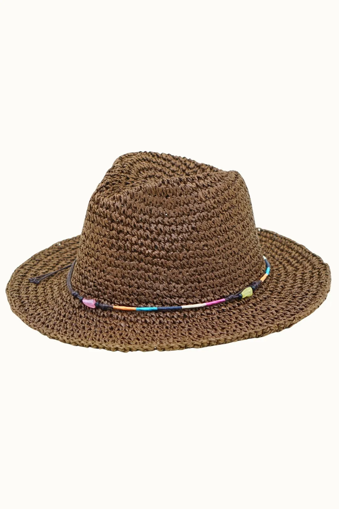 Ollie Chocolate Straw Hat