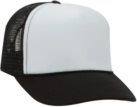 OTTO Polyester Foam Front 5 Panel Pro Style Mesh Back Trucker Hat