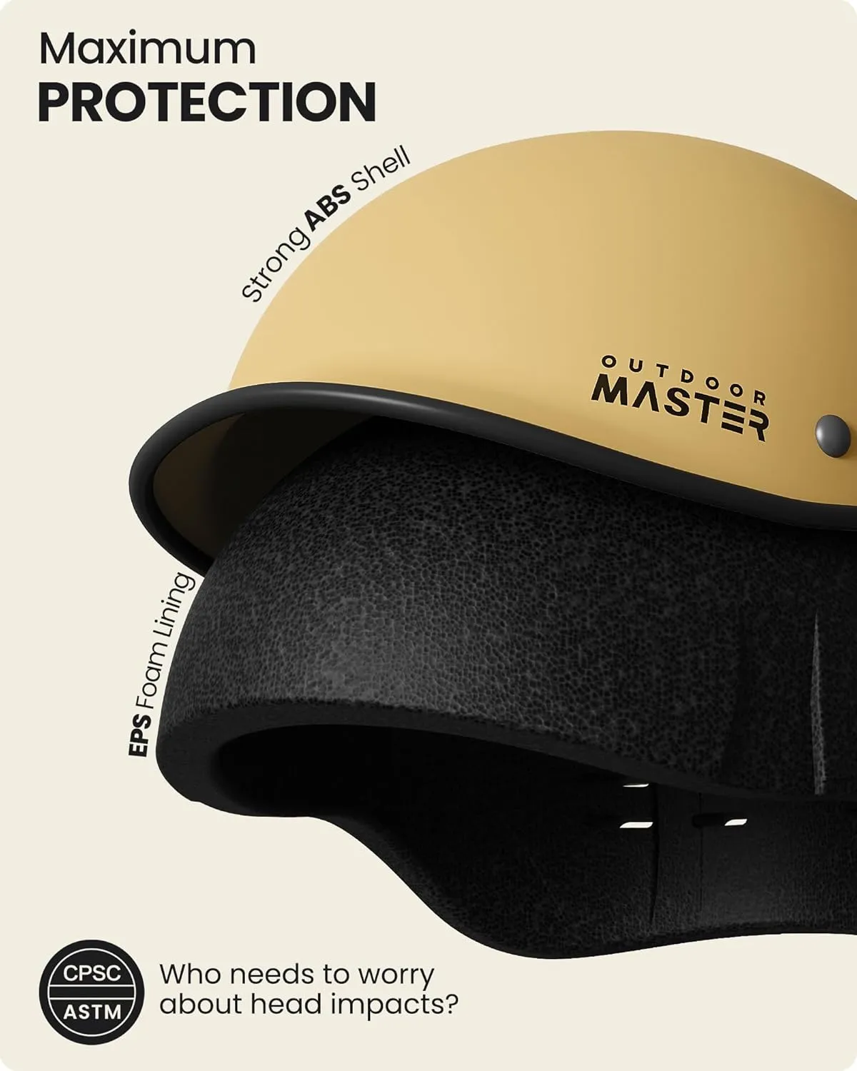 OutdoorMaster Bike Helmet for Adults,Adjustable Cycling Helmet with Light for Men & Women - Safety Certified for Bicycle Skateboard Road Bike Skating Roller Commuting Helmet