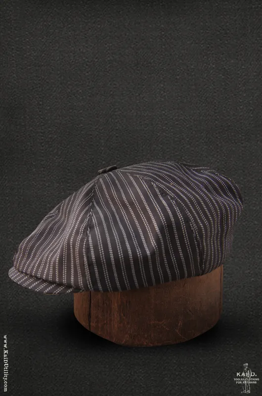 Peaky Hat -  Retro brown stripe - M