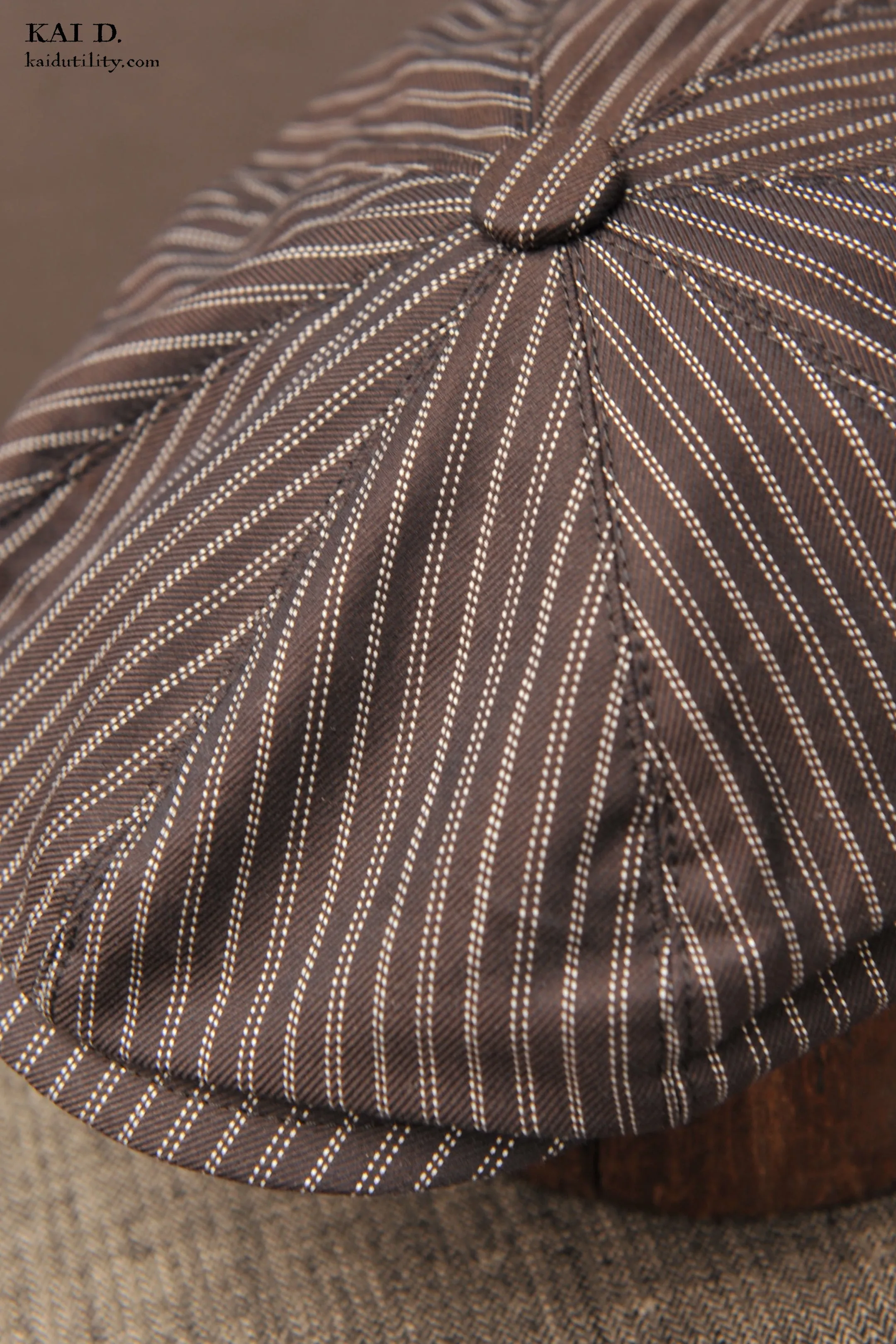 Peaky Hat -  Retro brown stripe - M