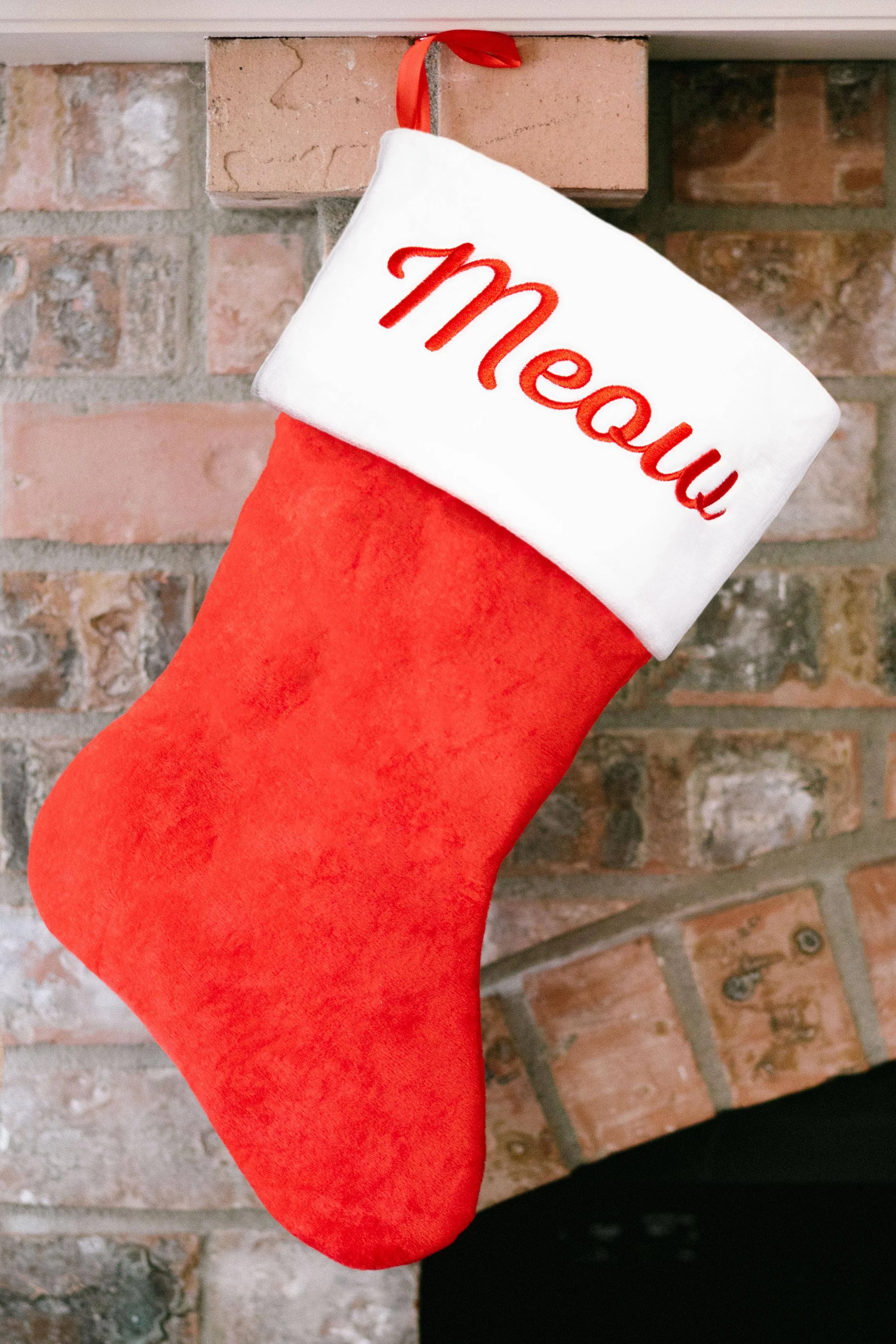 Pearhead Meow Cat Christmas Stocking