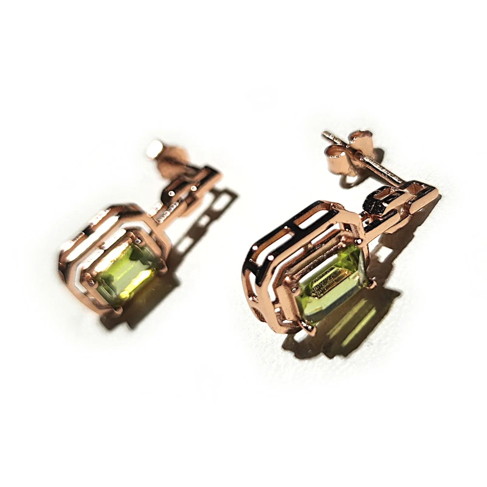 Peridot Stud Earrings
