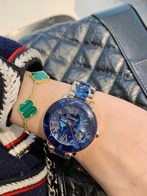 Personality Roman Dial With Calendar Women's Watch