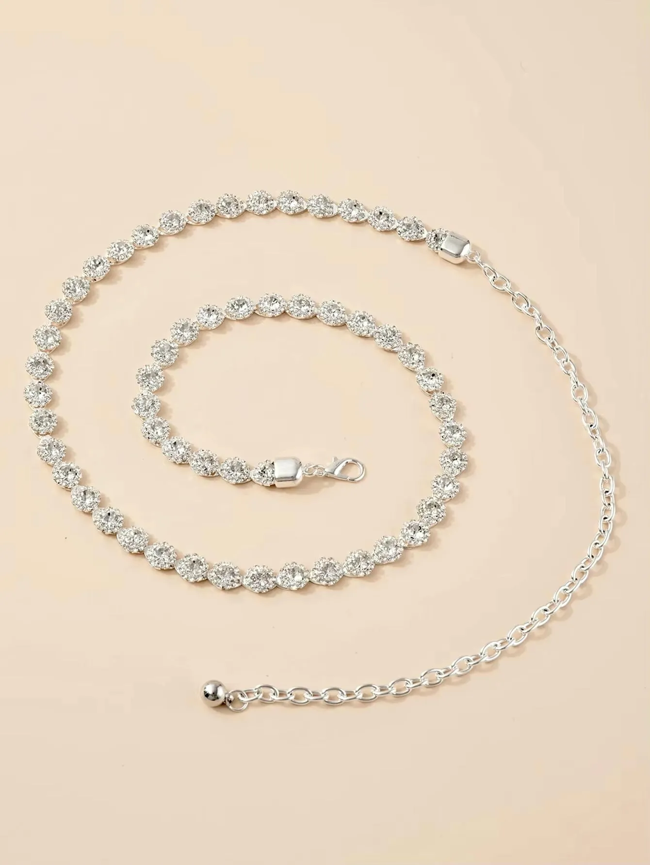 "Dana" - Crystal Bridal Chain Belt