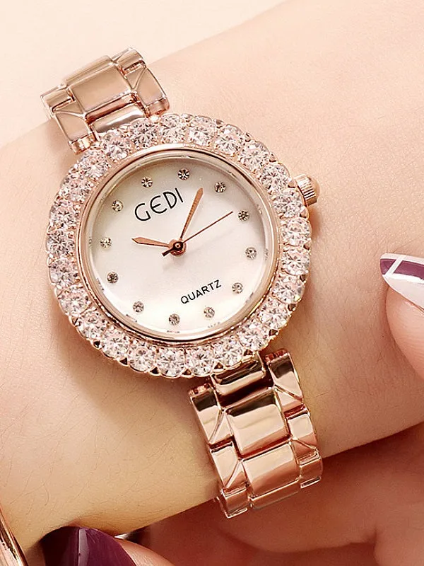 Shell Surface with Small Drill Women's Watch