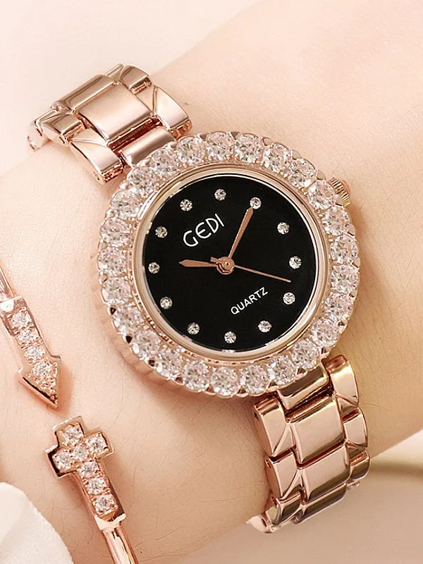 Shell Surface with Small Drill Women's Watch
