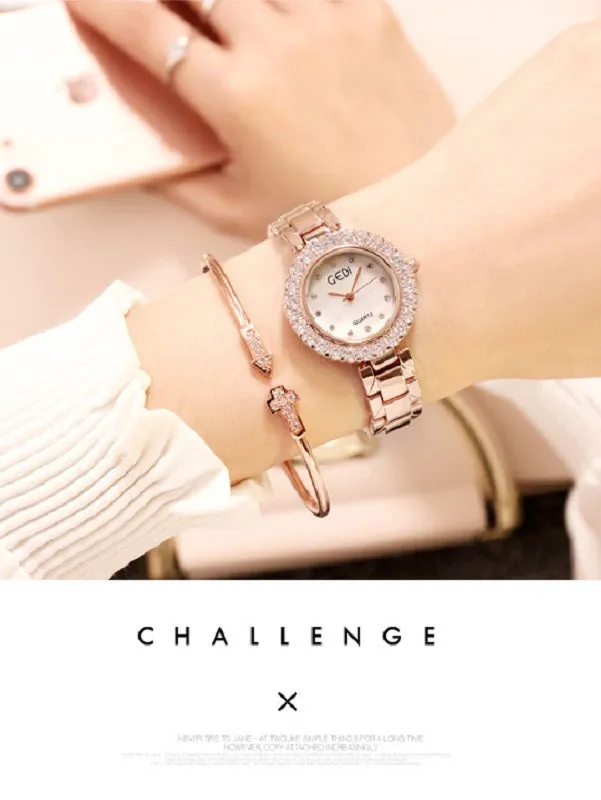Shell Surface with Small Drill Women's Watch
