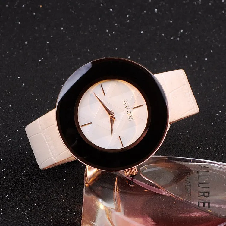 Shining Large Dial Women's Watch