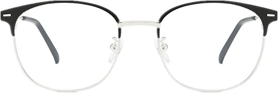 Shiratori New Vintage Fashion Half Frame Semi-Rimless Clear Lens Glasses
