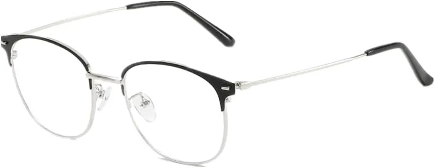 Shiratori New Vintage Fashion Half Frame Semi-Rimless Clear Lens Glasses