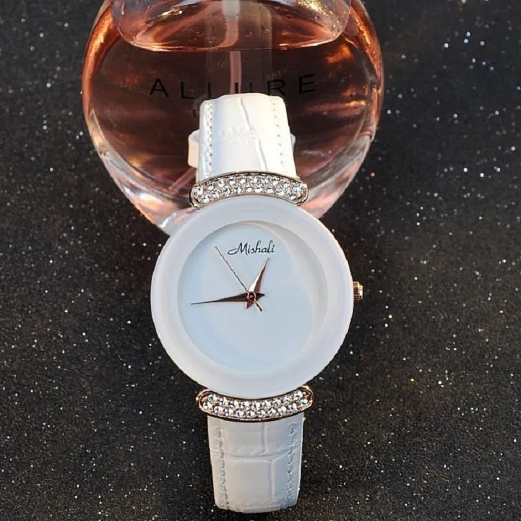 Simple Round Dial Durable Women's Watch