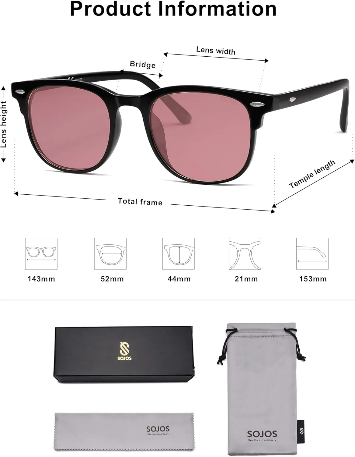 SOJOS Retro Vintage Square Polarized Sunglasses for Women Men UV Protection Lens TR90 Frame Sunglasses SJ2112