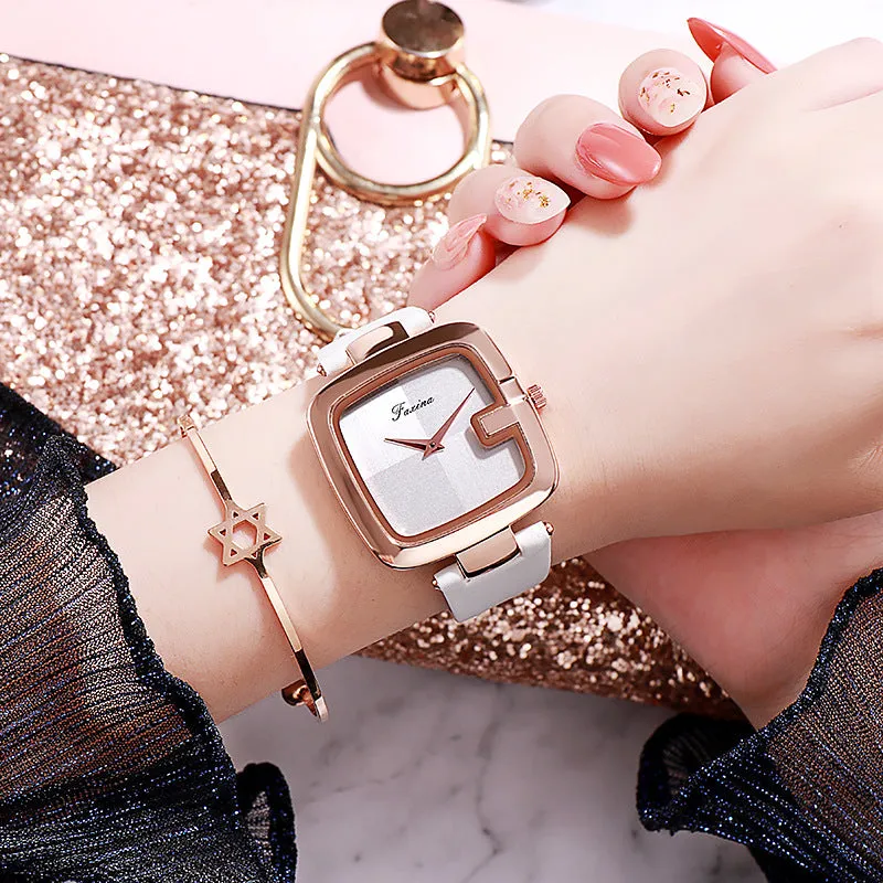 Square Dial Casual Women's Watch