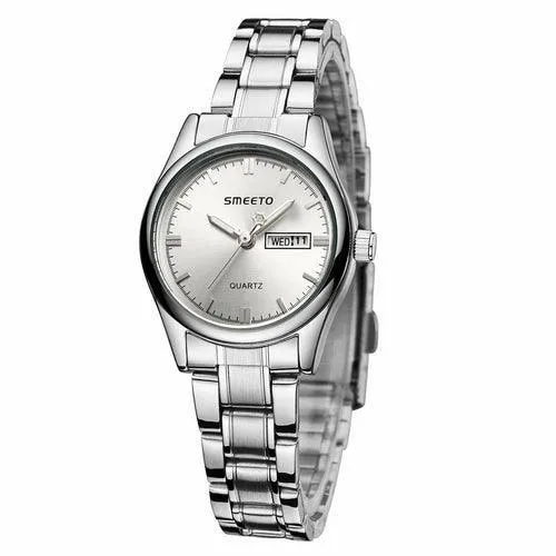 Stainless Steel Strap Watch For Office Ladies