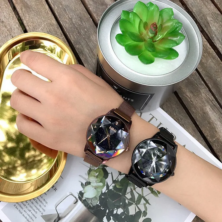 Starry Sky Dial Magnetic Strap Women's Watch
