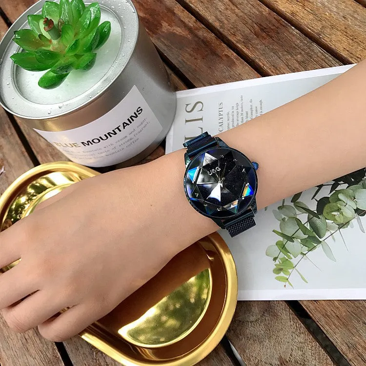 Starry Sky Dial Magnetic Strap Women's Watch