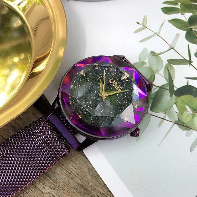 Starry Sky Dial Magnetic Strap Women's Watch