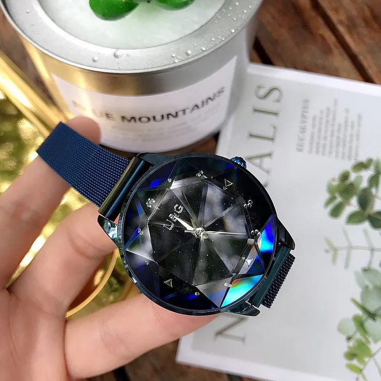 Starry Sky Dial Magnetic Strap Women's Watch