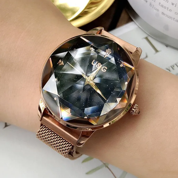 Starry Sky Dial Magnetic Strap Women's Watch