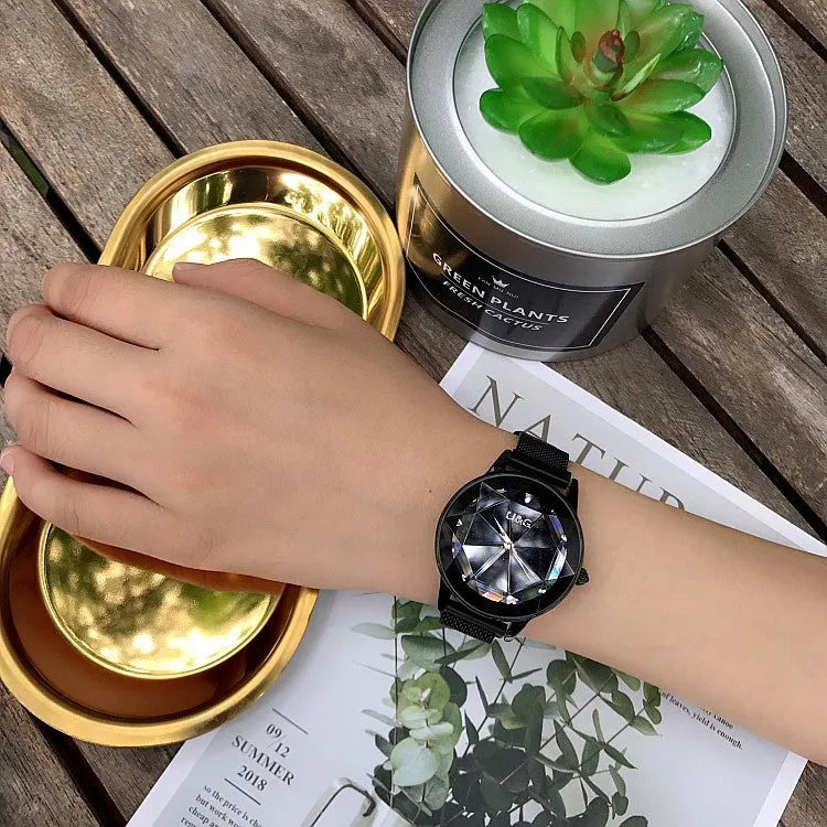Starry Sky Dial Magnetic Strap Women's Watch