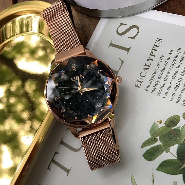 Starry Sky Dial Magnetic Strap Women's Watch