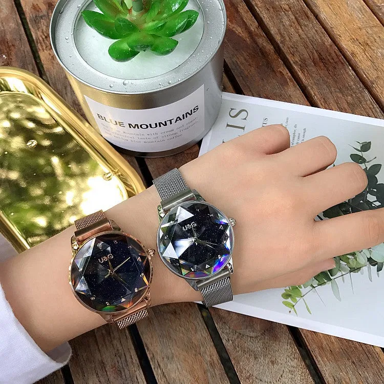 Starry Sky Dial Magnetic Strap Women's Watch
